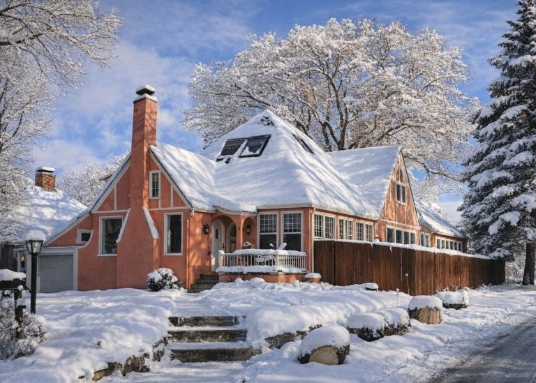 A Winter Knock on a 1928 Door in Colorado